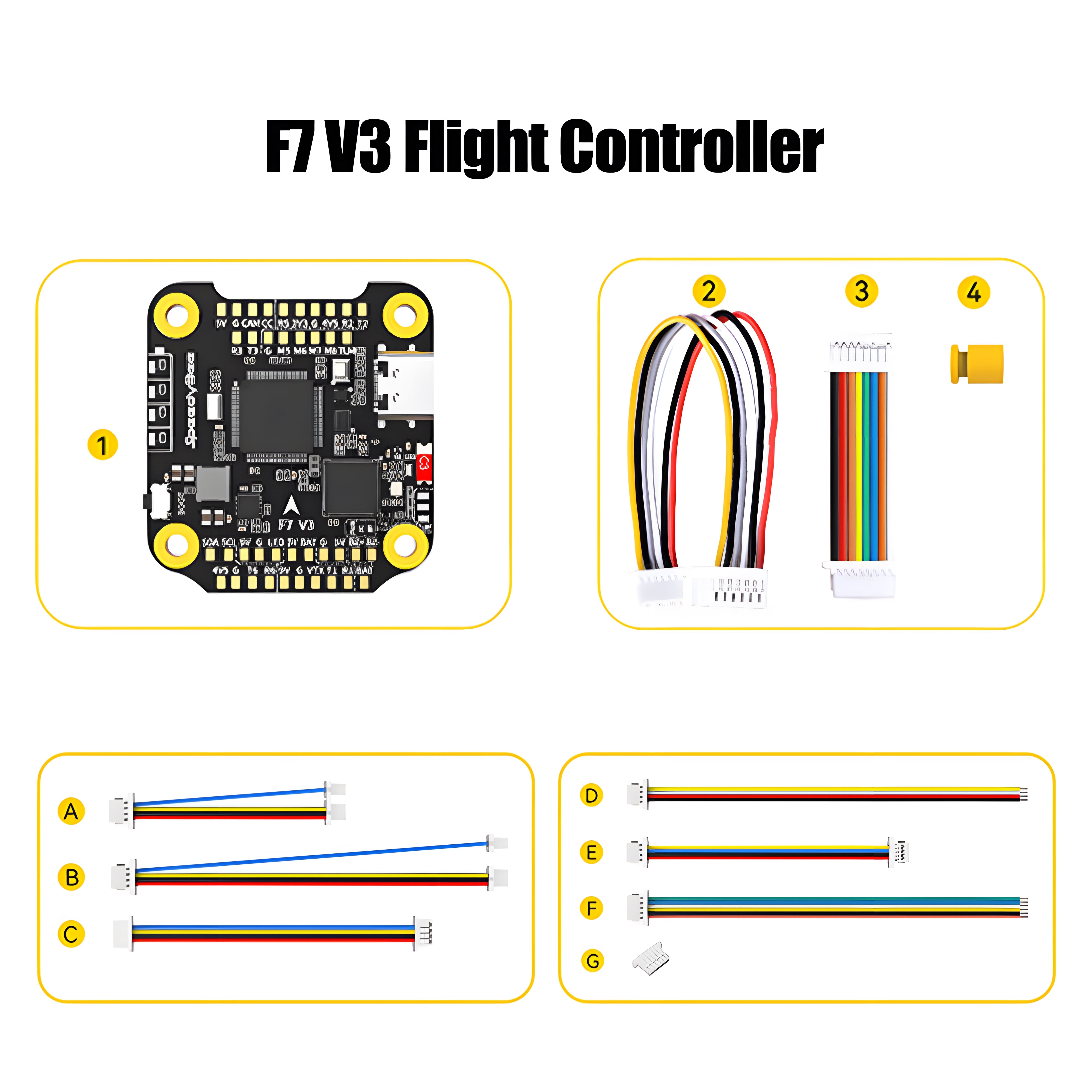 SpeedyBee F7 V3 Flight Controller - ICM42688 Gyro 128MB Blackbox