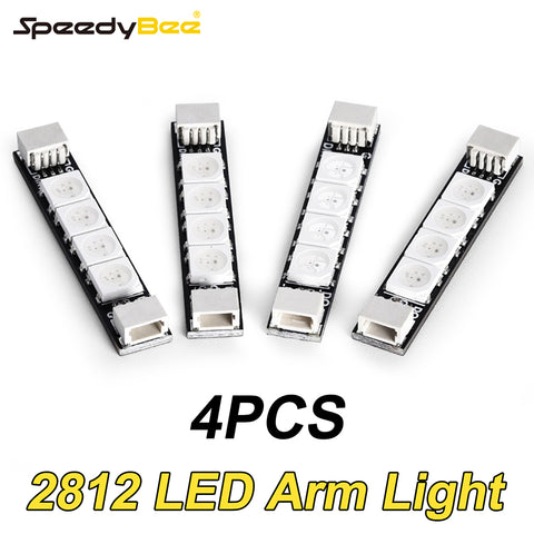 SpeedyBee WS2812 LED Arm Light Strips for FPV Drone (4 PCS)