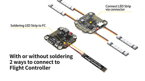 SpeedyBee WS2812 LED Arm Light Strips for FPV Drone (4 PCS)