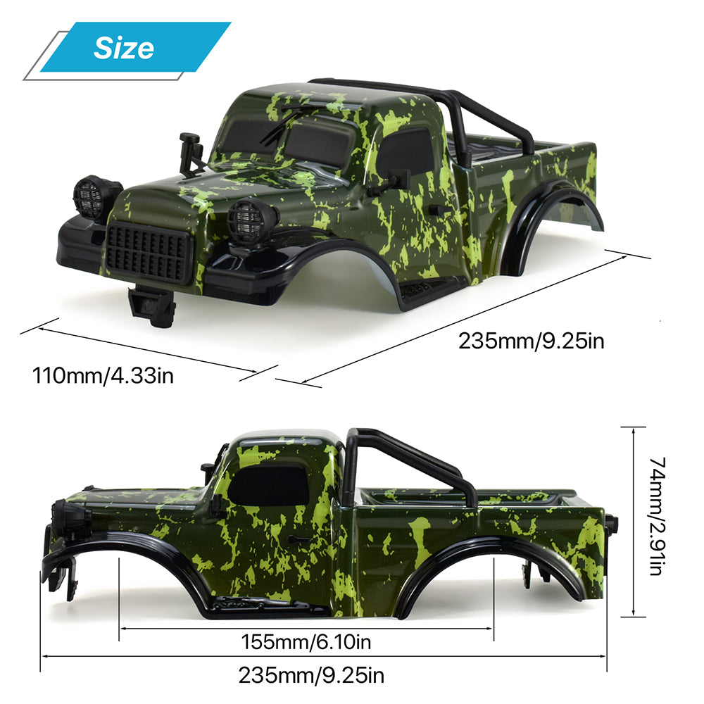 AUSTAR Body Shells for 1/18 Dodge Pickup Truck Simulation Climbing Car