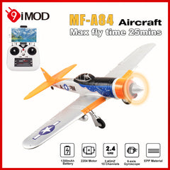 9IMOD MF-A84 aircraft, with 10 CH Transmitter, 6-Axis Gyroscope, 1300mAh Flight over 25 minutes