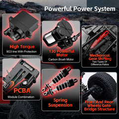 Wltoys 184023 RC Car 9km/h Four-wheel Drive 1/18 Off-Road Car CCS Cruise Control Rubber Tires Remote Control Climbing