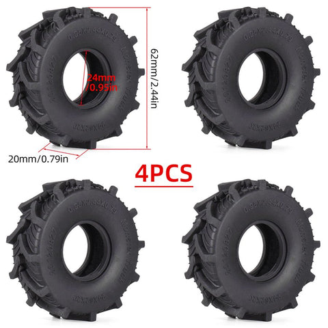 1.0 inch Tire For SCX24 TRX4M Set