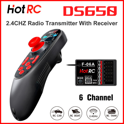 HOTRC CT-6A CT-8A DS600 Transmitter with Receiver