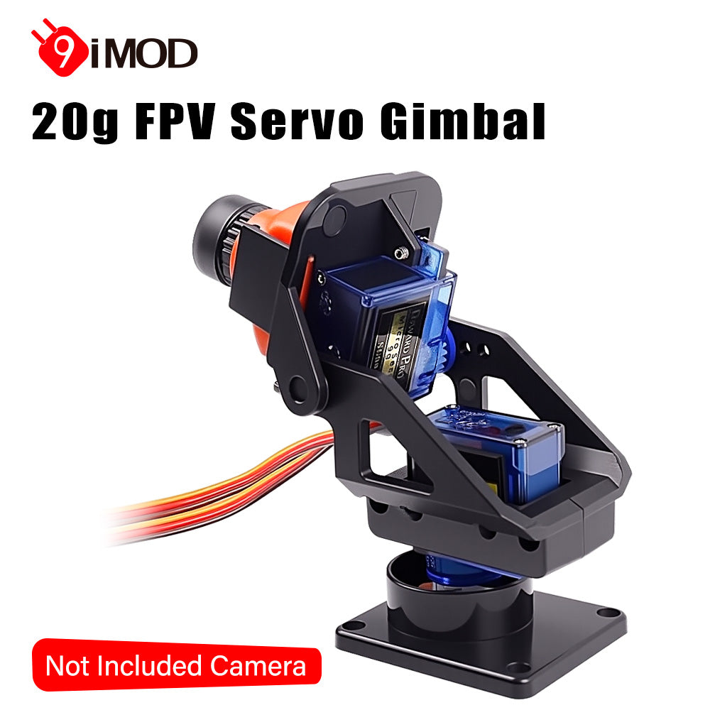 FPV Pan-Tilt Camera Mount with 2x SG90 9G Micro Servos