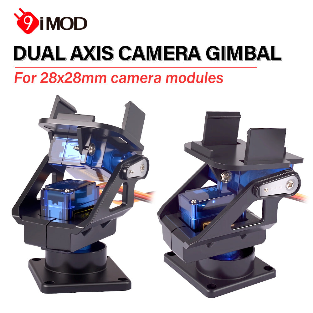 FPV Pan-Tilt Camera Mount with 2x SG90 9G Micro Servos