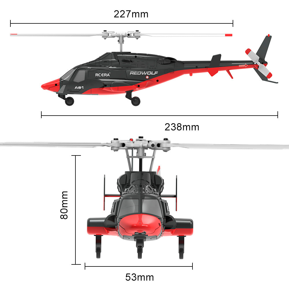 RC ERA A61 Airwolf Helicopter 4 Channels Optical Flow Positioning
