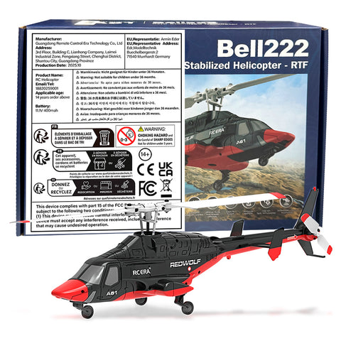 RC ERA A61 Airwolf Helicopter 4 Channels Optical Flow Positioning