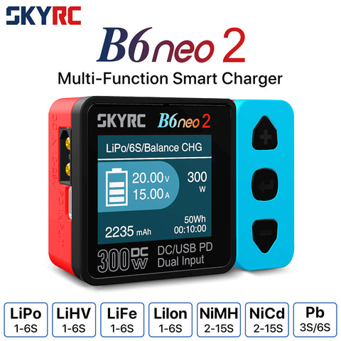 SkyRC NEW B6neo 2 Smart Charger Multi-Function Smart Charger DC 300W