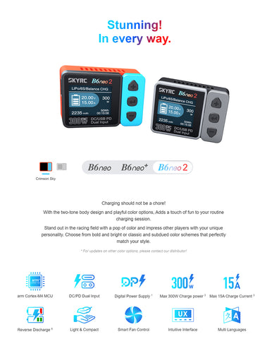 SkyRC NEW B6neo 2 Smart Charger Multi-Function Smart Charger DC 300W