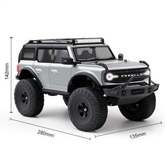 Wltoys 184023 RC Car 9km/h Four-wheel Drive 1/18 Off-Road Car CCS Cruise Control Rubber Tires Remote Control Climbing