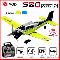 9IMOD 580 SR22 RTF Aircraft with 6 Channel Remote Control Transmitter, 1000mAh Battery, 30 Minutes Flight Time