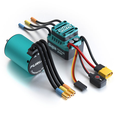 SKYRC Brushless Motor ESC Combo FuriaX Supa 3650 Motor 60A ESC 2-3S LiPo 3.175mm Shaft For 1/10 Touring Buggy Short Course Truck