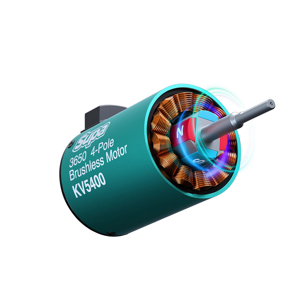SKYRC Brushless Motor ESC Combo FuriaX Supa 3650 Motor 60A ESC 2-3S LiPo 3.175mm Shaft For 1/10 Touring Buggy Short Course Truck