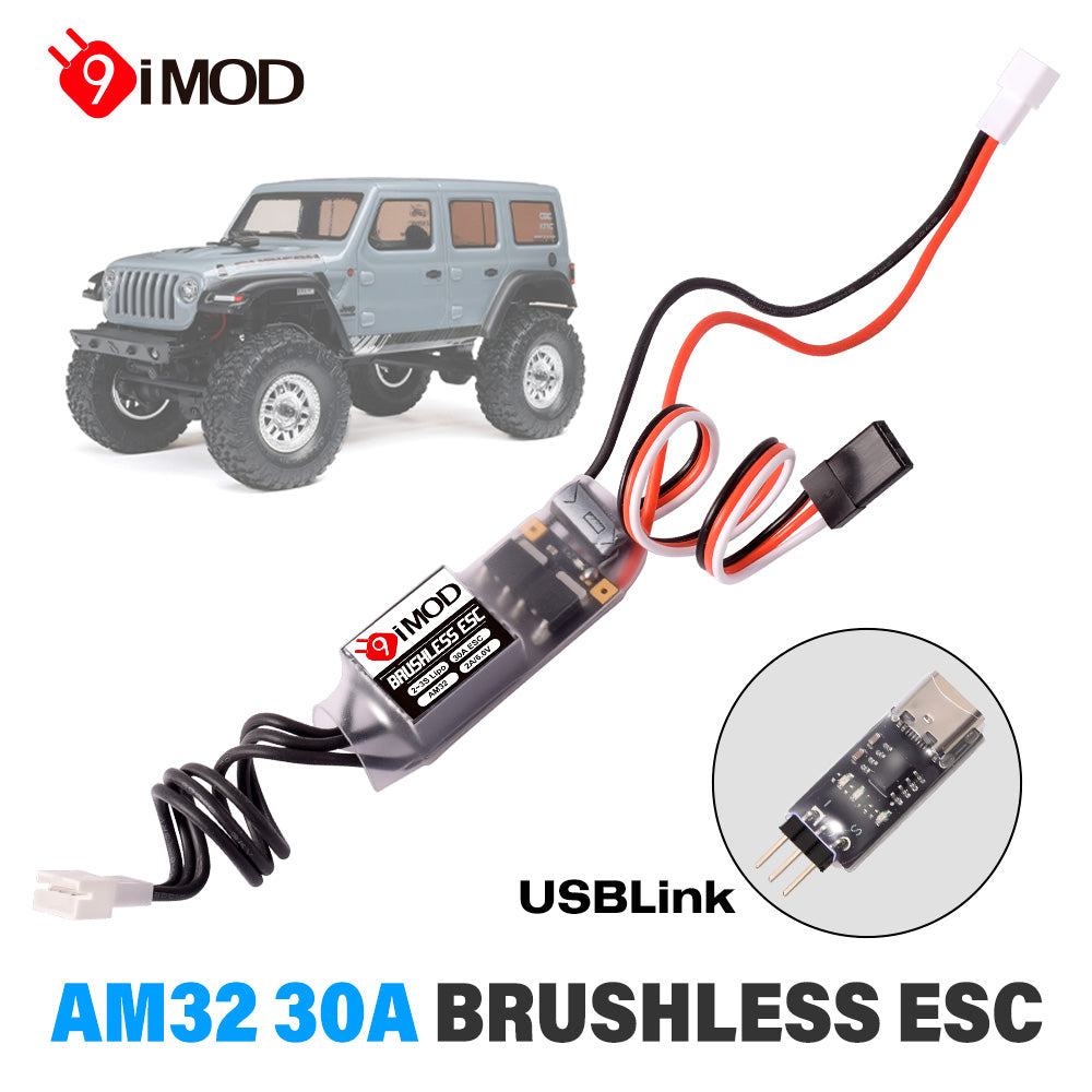 RC Rock Crawler 3S 30A 1/18 - 9IMOD Brushless ESC AM32 Mini 2-3S