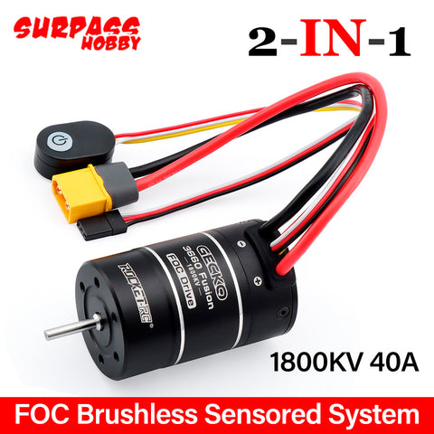 SURPASS HOBBY 3660 FOC- Sensored Brushless All-in-One 1800KV+40A ESC