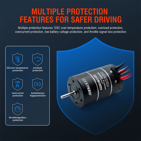 SURPASS HOBBY 3660 FOC- Sensored Brushless All-in-One 1800KV+40A ESC