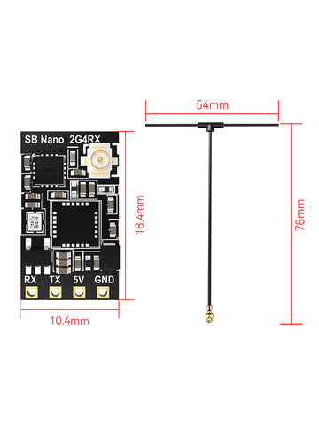 SpeedyBee ELRS 2.4GHz ExpressLRS Nano Receiver