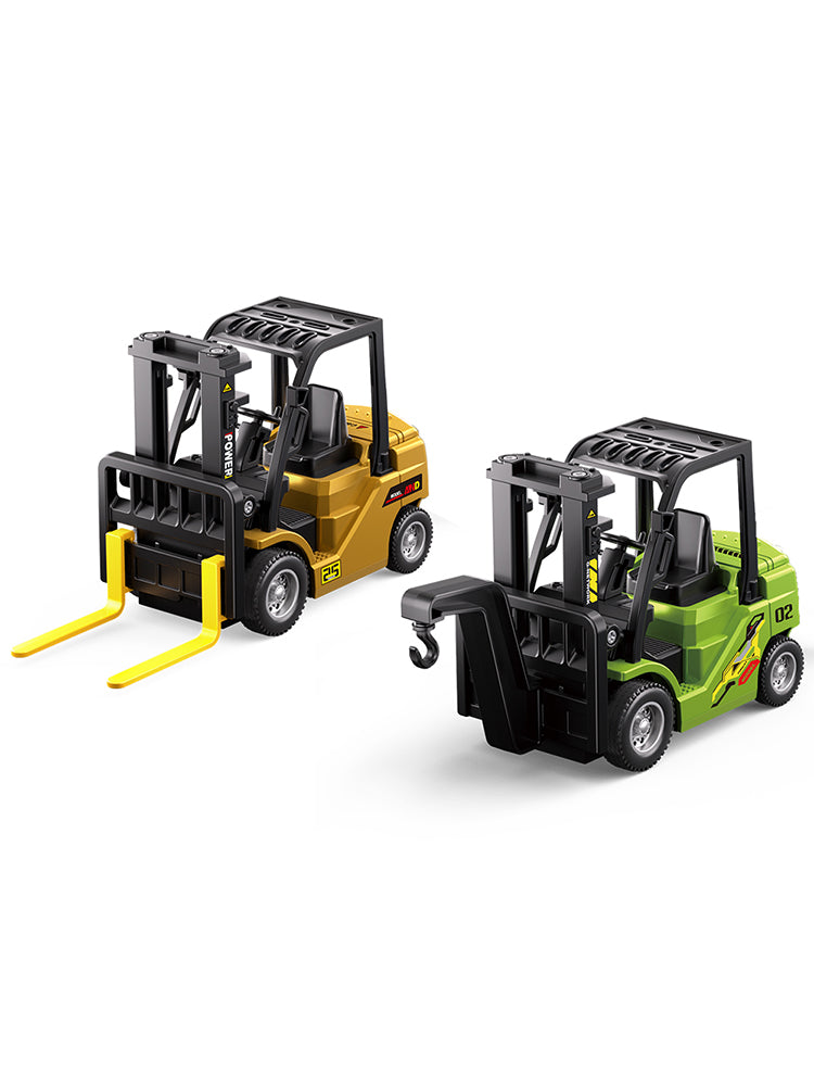 9IMOD 1/64 Model Car Alloy Forklift 2IN1 Crane And Forklift APP