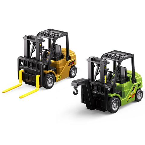 9IMOD 1/64 Model Car Alloy Forklift 2IN1 Crane And Forklift APP