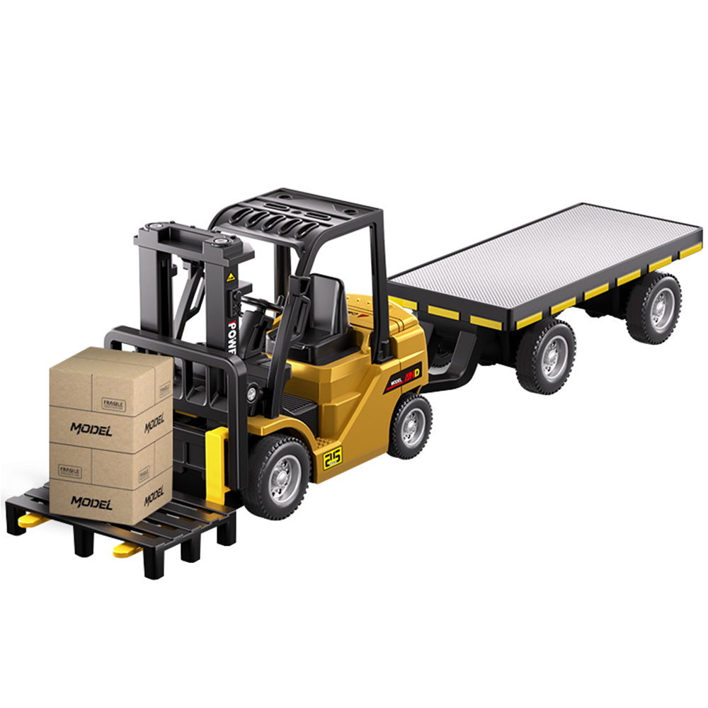 9IMOD 1/64 Model Car Alloy Forklift 2IN1 Crane And Forklift APP