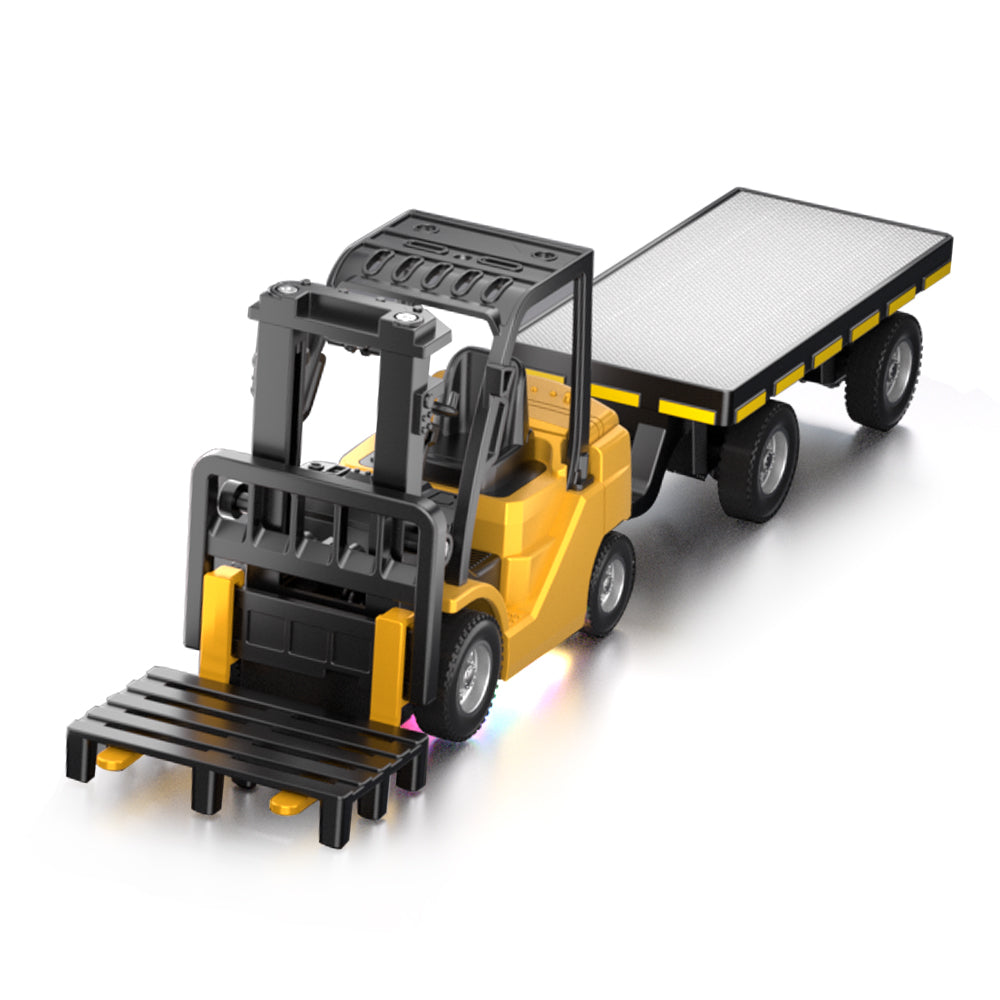 9IMOD 1/64 Model Car Alloy Forklift 2IN1 Crane And Forklift APP