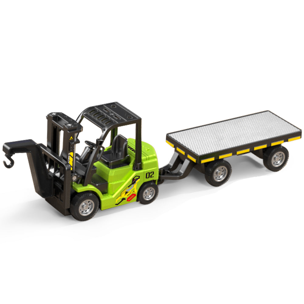 9IMOD 1/64 Model Car Alloy Forklift 2IN1 Crane And Forklift APP