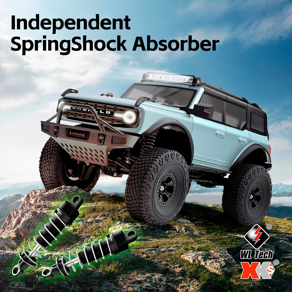 Wltoys 184023 RC Car 9km/h Four-wheel Drive 1/18 Off-Road Car CCS Cruise Control Rubber Tires Remote Control Climbing