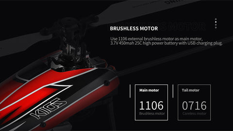 Wltoys XK K110S 6CH 3D 6G System Remote Control Toy Brushless Motor