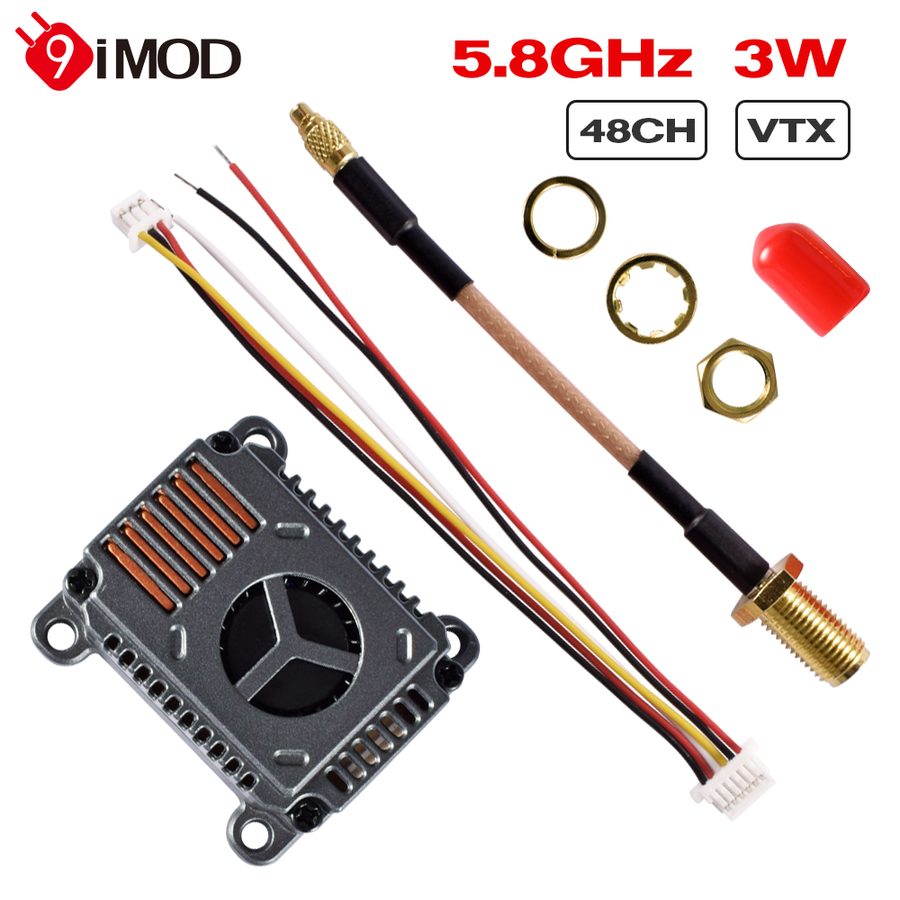 Airplane Parts 5.8GHz 3W FPV Camera 48CH 25/1000/2000/3000mW Drone