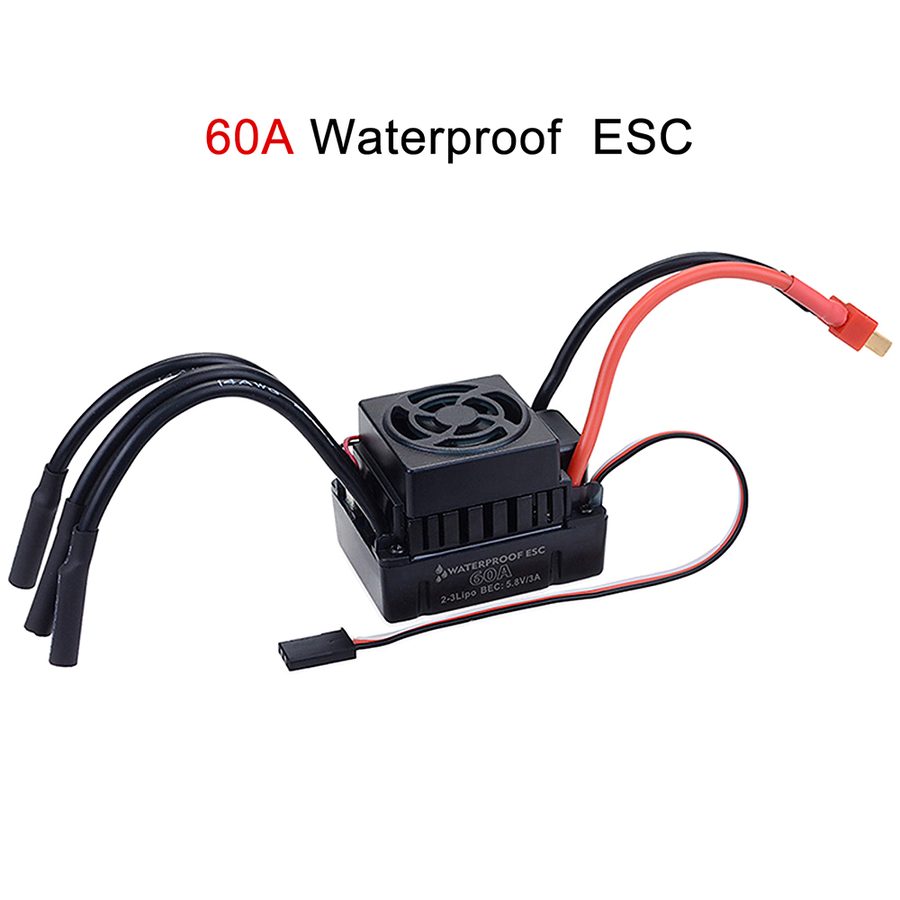 Waterproof 3650 2300KV 3100KV 3900KV Brushless Motor 60A ESC