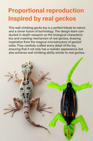 9IMOD Wall Crawler Gecko IR Remote Control Toy 360° Rotation 3-Position Switch