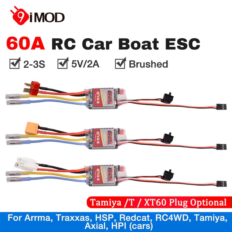60A Brushed ESC 2-3s