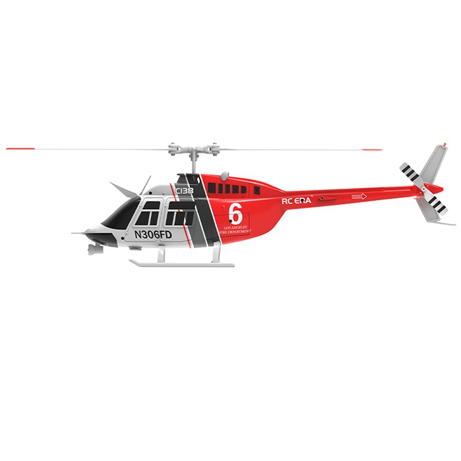 C138 BELL-206 1/33 6CH Single Rotor Flybarless Helicopter
