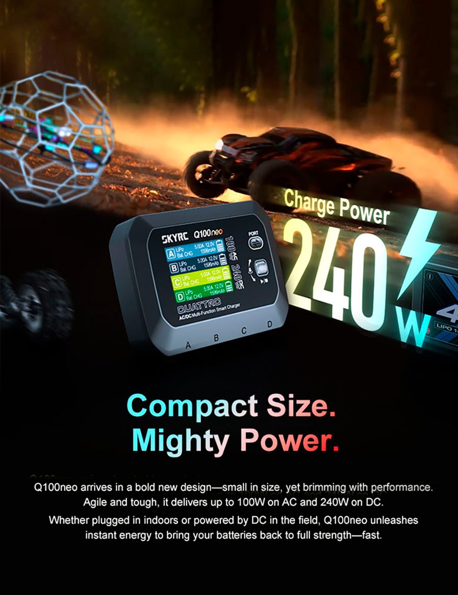 SKYRC Q100neo AC/DC Smart Multi RC Charger
