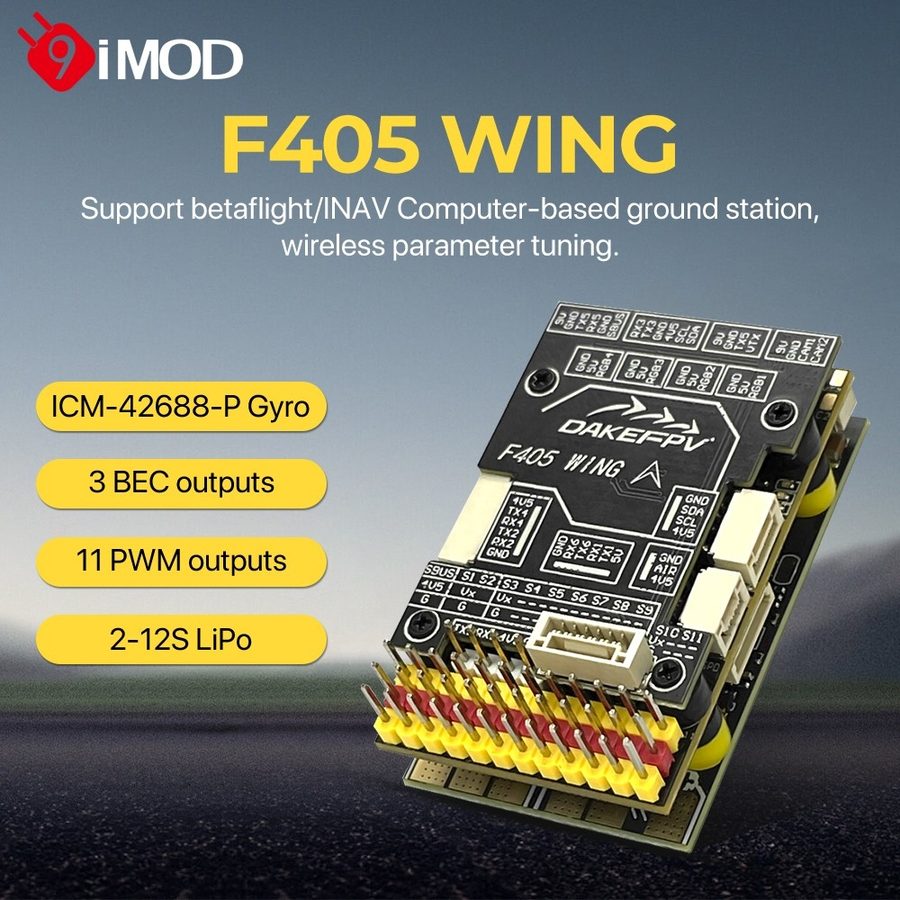DAKEFPV F405 WING Fixed-Wing Flight Controller