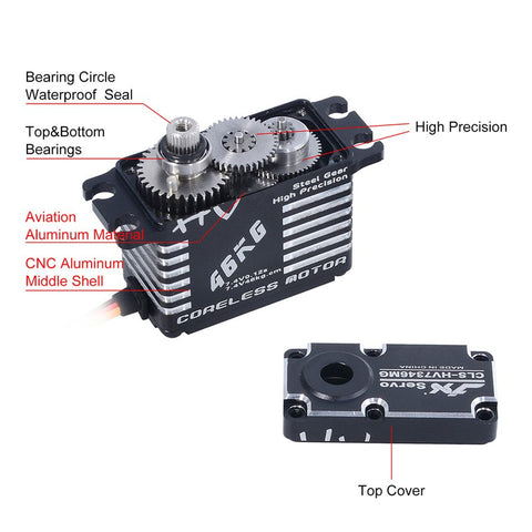 JX Servo CLS-HV7346MG 46KG High-Voltage Metal Gear Digital Standard 2