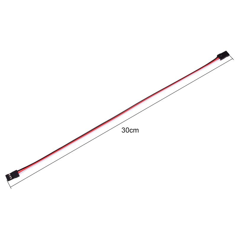 300mm RC Extension Cable /FUTABA JR Male/Male Servo Wire White/Red/Bla