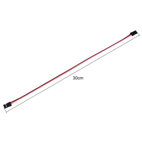 300mm RC Extension Cable /FUTABA JR Male/Male Servo Wire White/Red/Bla