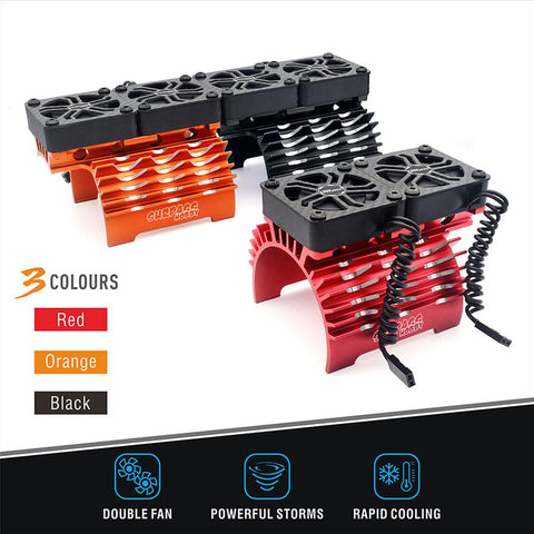 A1 Surpass 1/5 55/56/58mm Brushless Motor Fan 8.4V/16000 Cooling Red