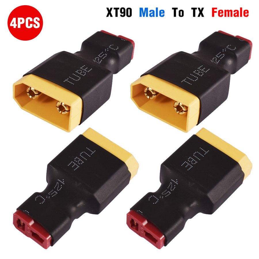 9IMOD 2/4Pcs XT90 XT60 XT30 Connector Plug Adapter for ESC