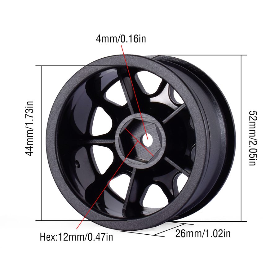 AUSTARHOBBY 1/10 Rally Wheels 4PCS