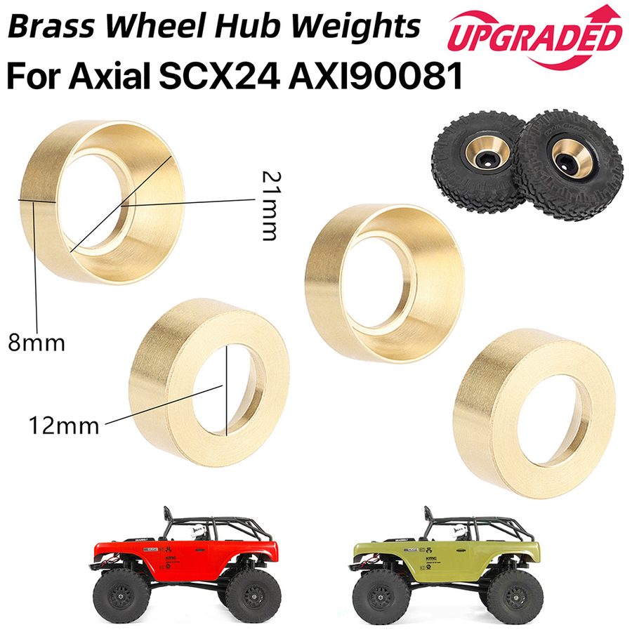 1/24 Car 1.0" Wheel Hub For Axial SCX24 Dscx055