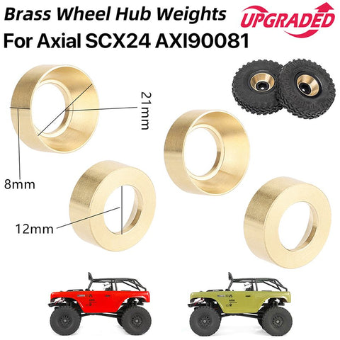1/24 Car 1.0" Wheel Hub For Axial SCX24 Dscx055