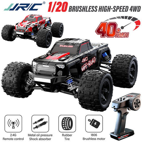JJRC 4WD RC Car 2.4GHZ 40Km/h High Speed 1806 brushless Motor 35A 2S