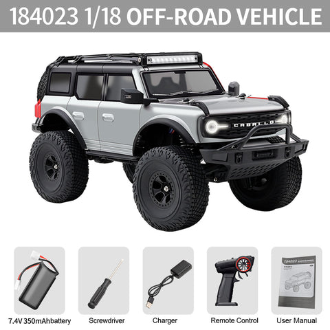 Wltoys 184023 RC Car 9km/h Four-wheel Drive 1/18 Off-Road Car CCS