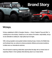 Wltoys 184023 RC Car 9km/h Four-wheel Drive 1/18 Off-Road Car CCS Cruise Control Rubber Tires Remote Control Climbing