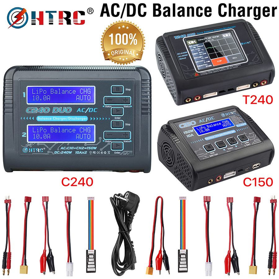 Charge Parts HTRC C150/T240/C240 Smart Balance Charger RC Li Battery