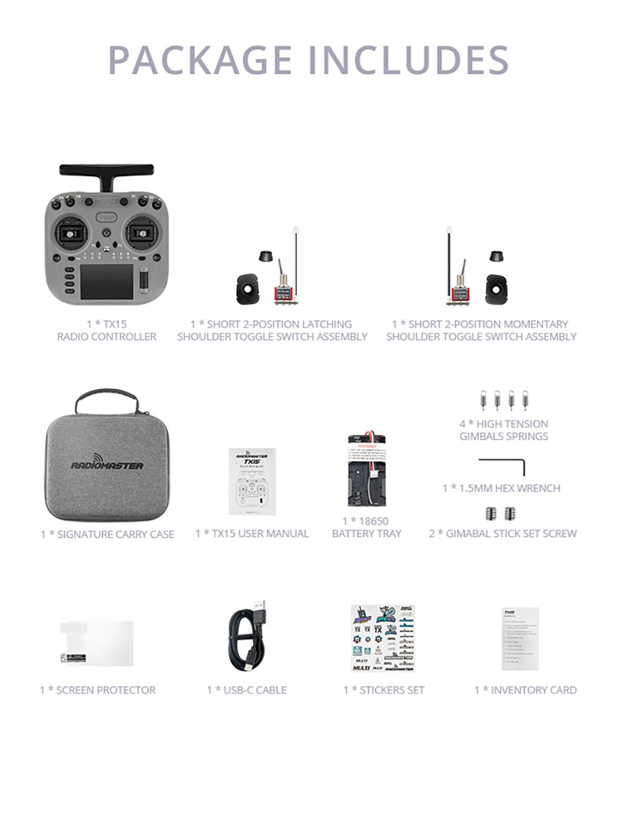 RadioMaster TX15 Transmitter ExpressLRS