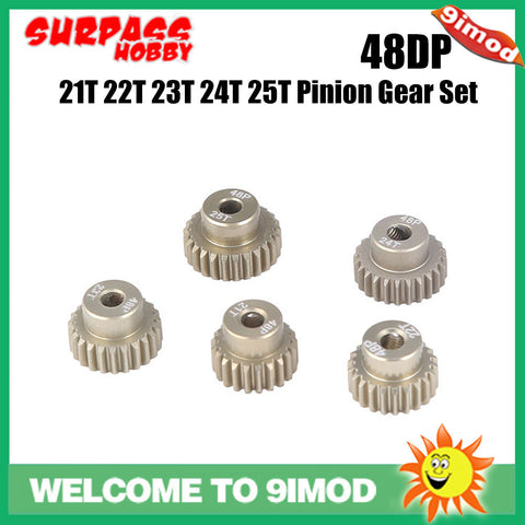 48P Pinion Gear Set 21T 22T 23T 24T 25T (5 PCS)